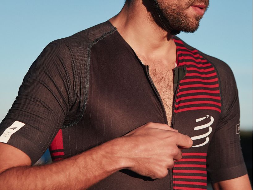 AERO SS TRISUIT M - BLACK/RED